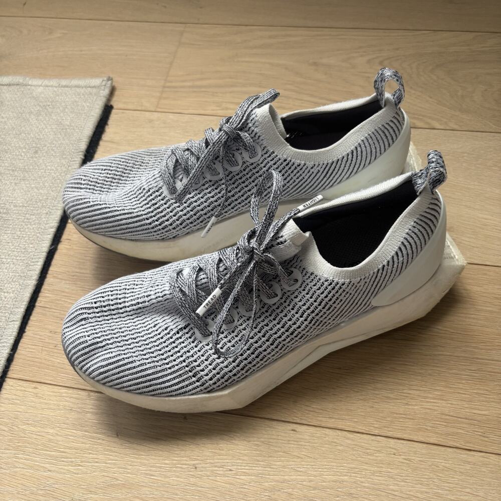Allbirds Womens Tree Flyer Running Athletic Shoes Sneakers Size 9 White Gray